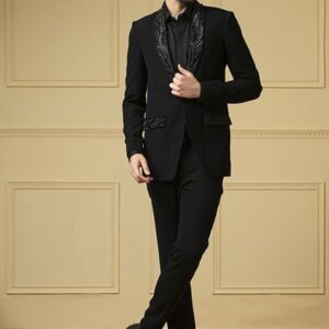 Black Blazer Set For Men