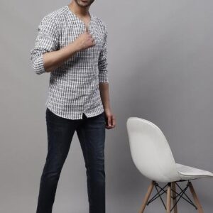 Multi Plain Pure Cotton Kurta For Men
