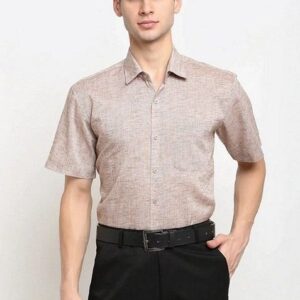 Rust Cotton Shirt For Men