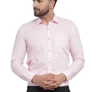 Pink Cotton Shirt For Men