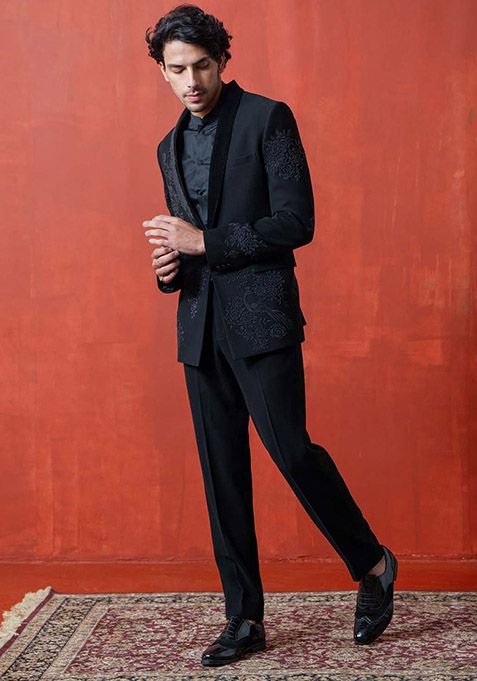 Black Adda Work Tuxedo For Men