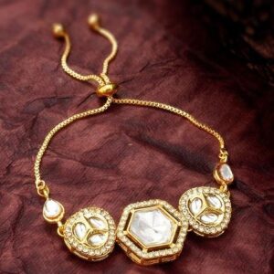 White Gold Plated Brass Bracelet