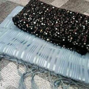 Marble Soft Silk Tassels and Latkans Saree